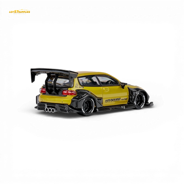 (Pre-Order) DCM Kevmannz Civic EG Ver.1 - Gold Carbon Fiber Short Tail 1:64 (ONLINE ORDER ONLY)