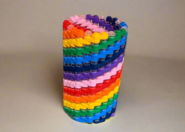 Rainbow Modular Vase – Built with LEGO®-Compatible Bricks (ONLINE ORDER ONLY)