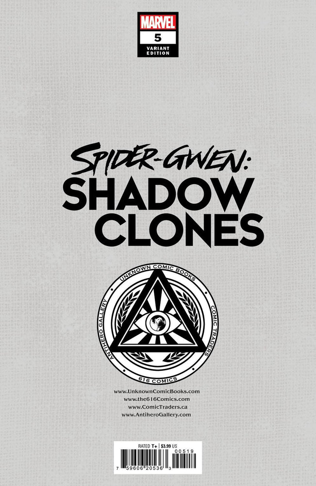 Spider-Gwen: Shadow Clones #5 Unknown Comics Kael Ngu Exclusive Virgin Var (07/19/2023) (Online Order Only)