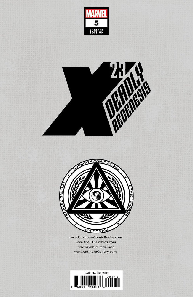 [Signed by Tyler Kirkham] X-23: DEADLY REGENESIS #5 UNKNOWN COMICS TYLER KIRKHAM EXCLUSIVE VAR (ONLINE ORDER ONLY)