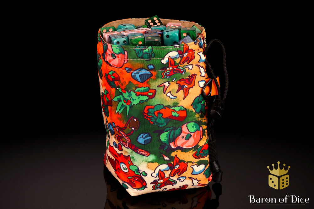 Chaos Lizard | Luxury RPG Dice Bag | Large (ONLINE ORDER ONLY)