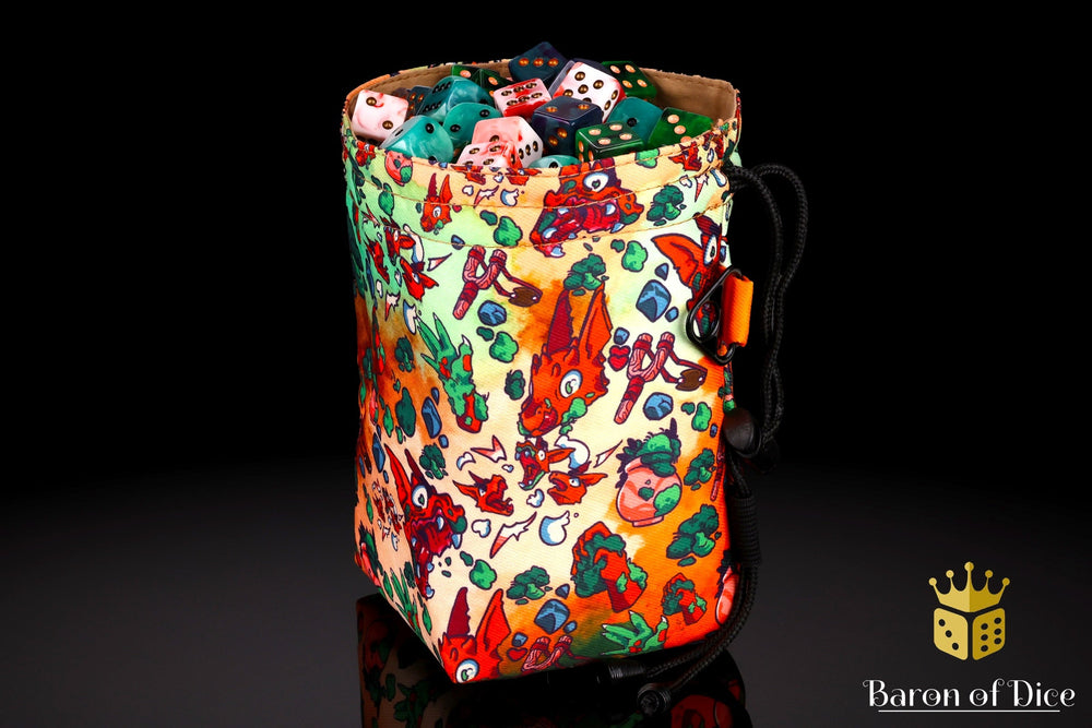 Chaos Lizard | Luxury RPG Dice Bag | Large (ONLINE ORDER ONLY)