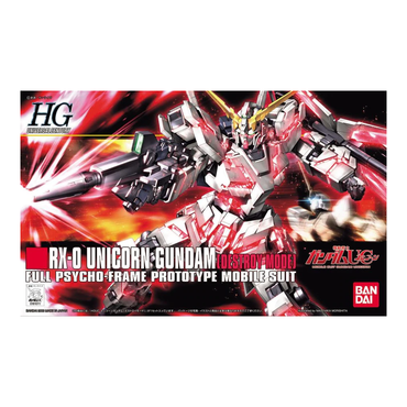 Bandai Spirits: Gundam Unicorn - HGUC 1/144 RX-0 Gundam (Destroy Mode) Model Kit #100 (ONLINE ORDER ONLY)