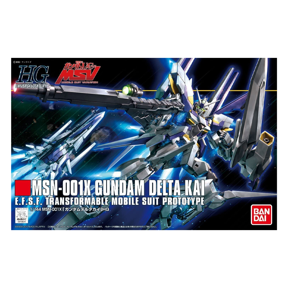 Bandai Spirits: Gundam Unicorn - HGUC 1/144 MSN-001X Gundam Delta Kai Model Kit #148 (ONLINE ORDER ONLY)