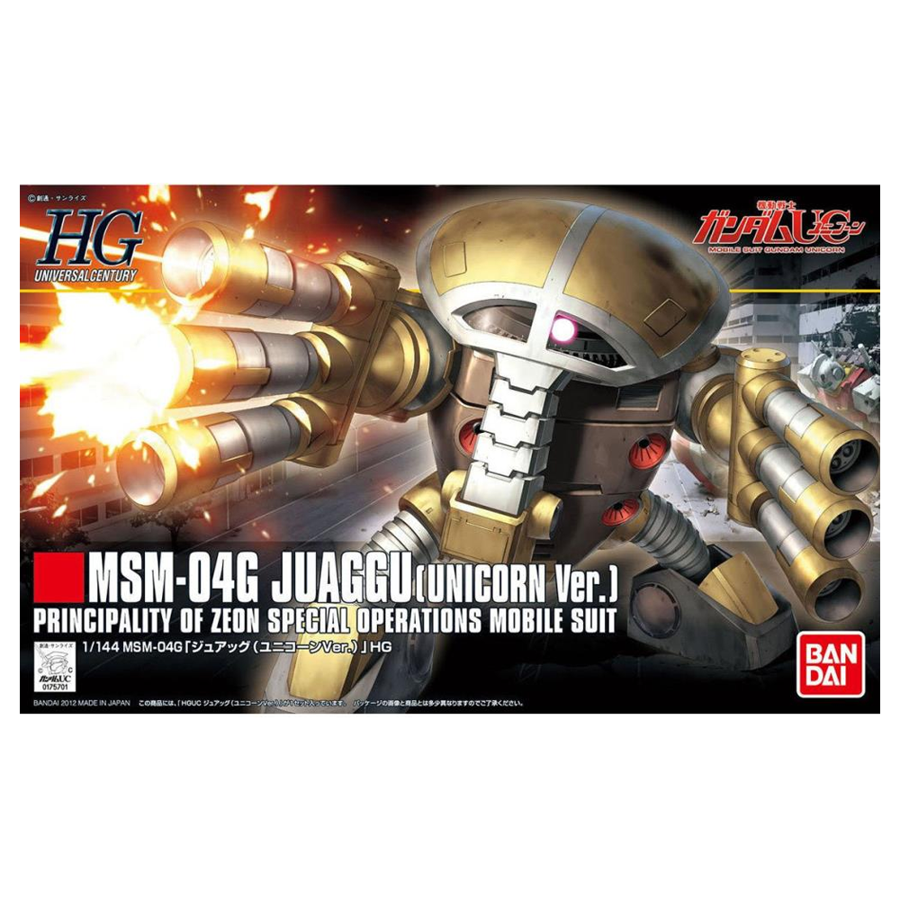 Bandai Spirits: Gundam UC - HGUC 1/144 MSM-04 Juaggu (Unicorn Ver.) Model Kit #139 (ONLINE ORDER ONLY)