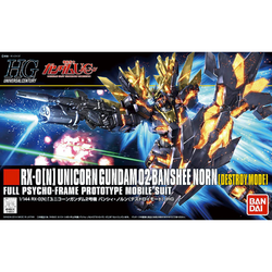 Bandai Spirits: Gundam Unicorn - HGUC 1/144 Unicorn Gundam 02 Banshee Norn (Destroy Mode) Model Kit #175 (ONLINE ORDER ONLY)
