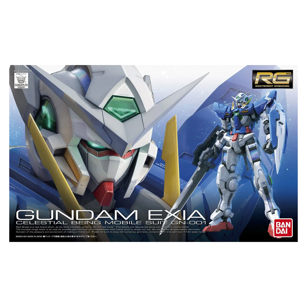 Bandai Spirits: Gundam - RG 1/144 GN-001 Gundam Exia Model Kit #15 (ONLINE ORDER ONLY)