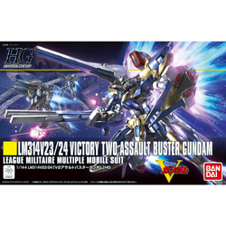 Bandai Spirits: Gundam - HGUC 1/144 LM314V23/24 Victory Two Assault Buster Gundam Model Kit #189 (ONLINE ORDER ONLY)