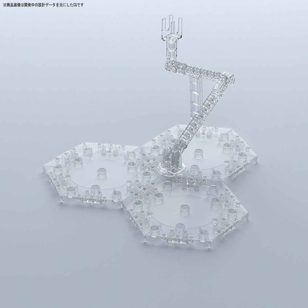 Bandai Spirits: 1/100 Clear Action Base 4 Display Stand (ONLINE ORDER ONLY)