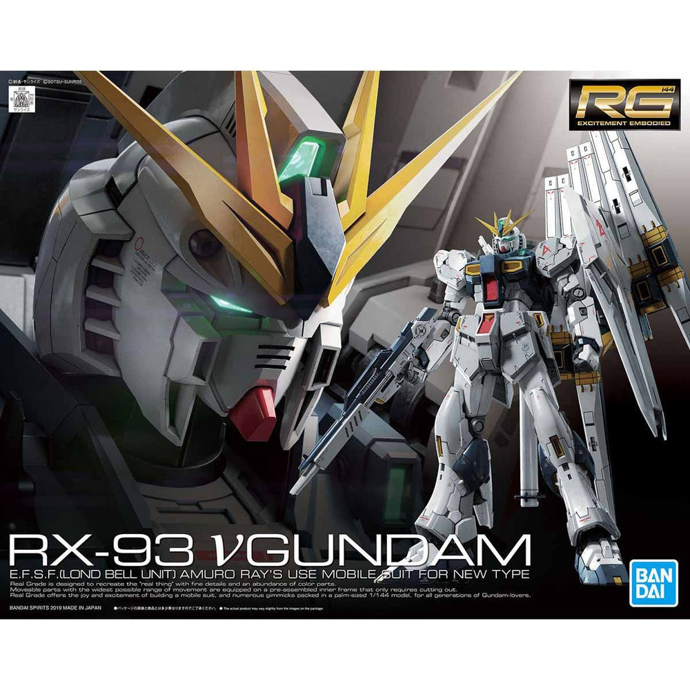 Bandai Hobby: Char's Counterattack - RG 1/144 RX-93 Nu Gundam Model Kit (ONLINE ORDER ONLY)