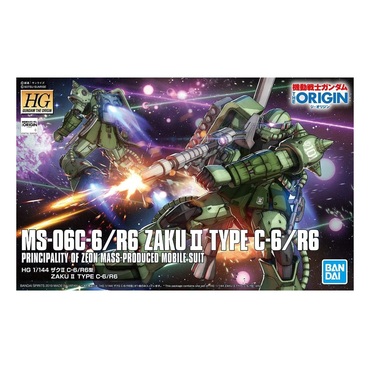 Bandai Spirits: Gundam - HG 1/144 Zaku II (Type C-6/R6) Model Kit #25 (ONLINE ORDER ONLY)