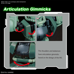 Bandai Spirits: Gundam - HGUC 1/144 MS-06 Zaku II Model Kit #241 (ONLINE ORDER ONLY)