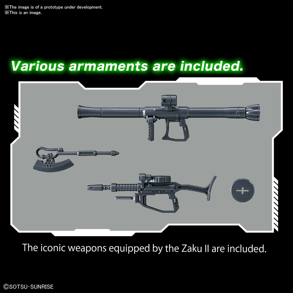 Bandai Spirits: Gundam - HGUC 1/144 MS-06 Zaku II Model Kit #241 (ONLINE ORDER ONLY)