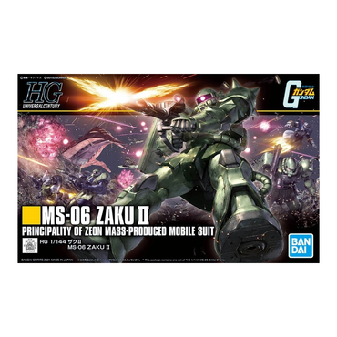 Bandai Spirits: Gundam - HGUC 1/144 MS-06 Zaku II Model Kit #241 (ONLINE ORDER ONLY)