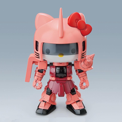 Bandai Hobby: Hello Kitty X SD Gundam Cross Silhouette - Hello Kitty MS-06S Char's Zaku II Model Kit (ONLINE ORDER ONLY)