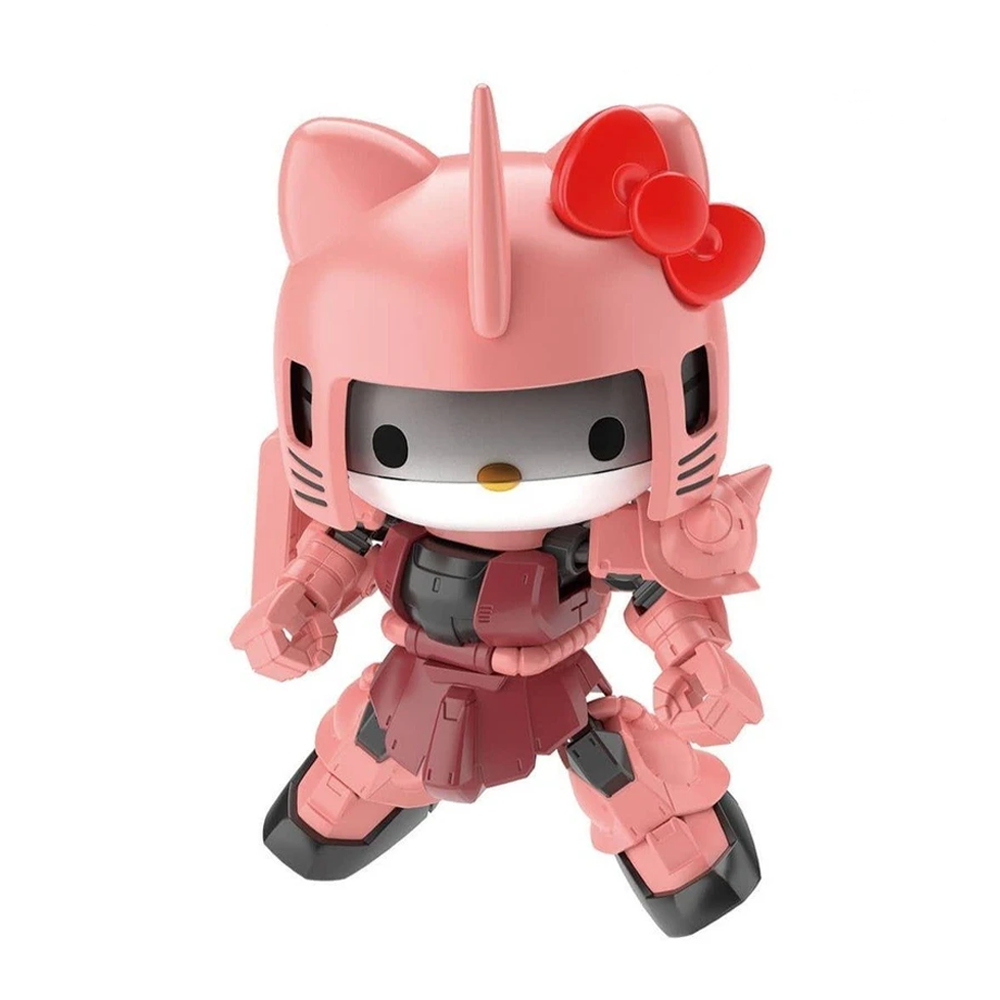 Bandai Hobby: Hello Kitty X SD Gundam Cross Silhouette - Hello Kitty MS-06S Char's Zaku II Model Kit (ONLINE ORDER ONLY)
