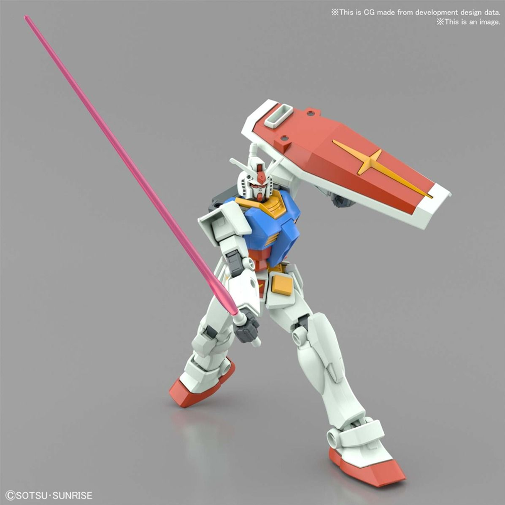 Bandai Spirits: Mobile Suit Gundam - RX-78-2 Gundam (Full Weapon Set) Entry Grade Model Kit (ONLINE ORDER ONLY)
