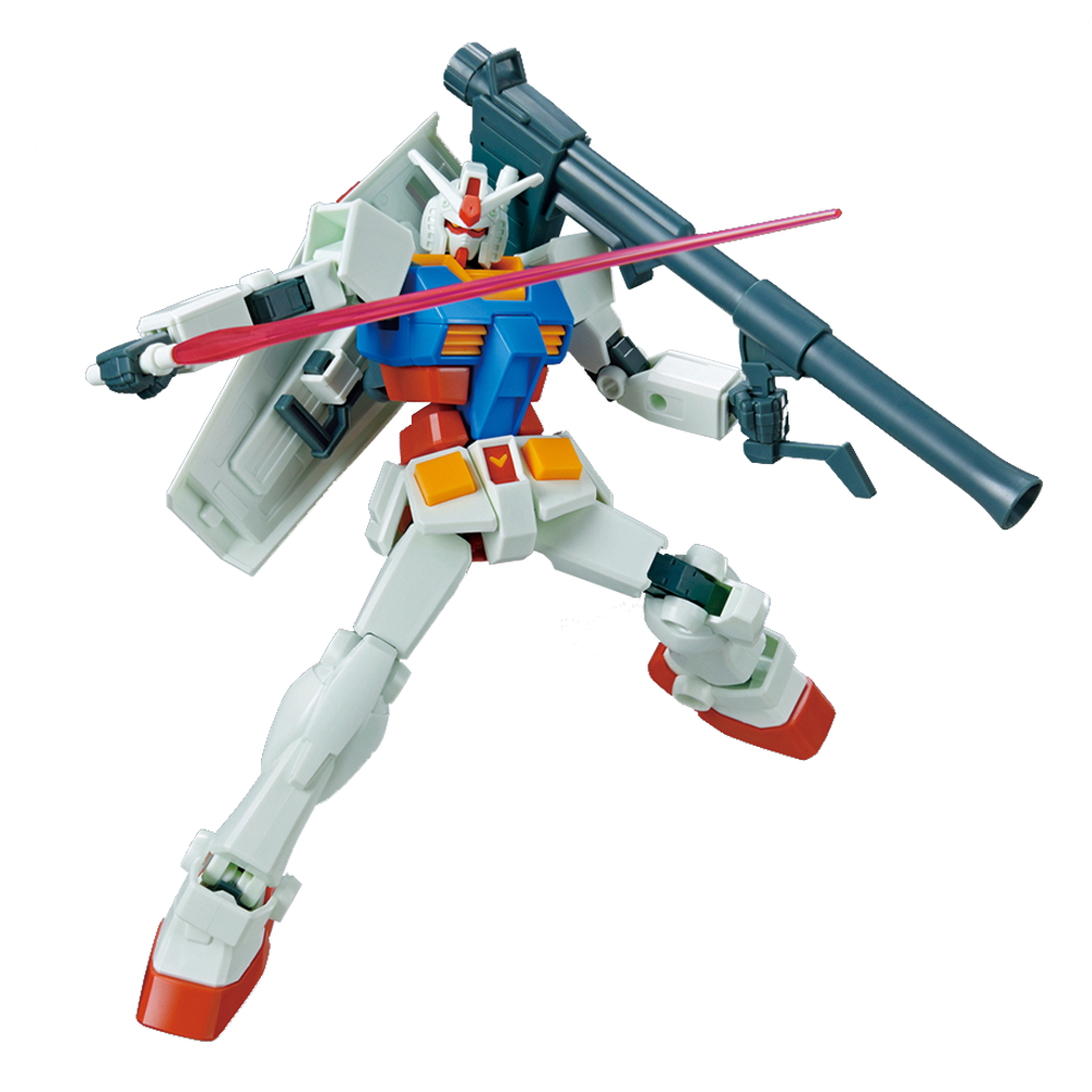 Bandai Spirits: Mobile Suit Gundam - RX-78-2 Gundam (Full Weapon Set) Entry Grade Model Kit (ONLINE ORDER ONLY)