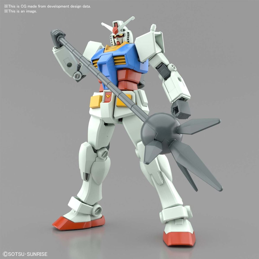 Bandai Spirits: Mobile Suit Gundam - RX-78-2 Gundam (Full Weapon Set) Entry Grade Model Kit (ONLINE ORDER ONLY)
