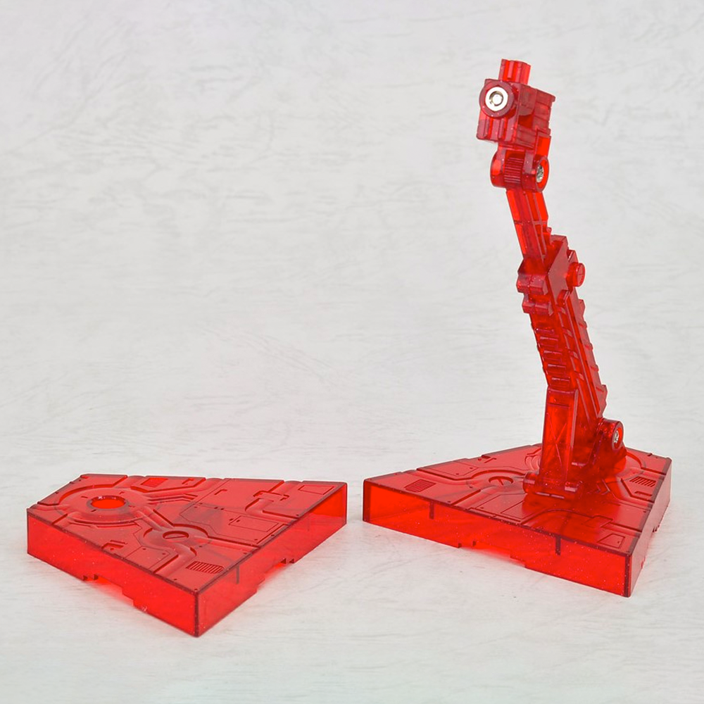 Bandai Spirits: 1/144 Red (Sparkle Clear) Action Base 2 Display Stand (ONLINE ORDER ONLY)