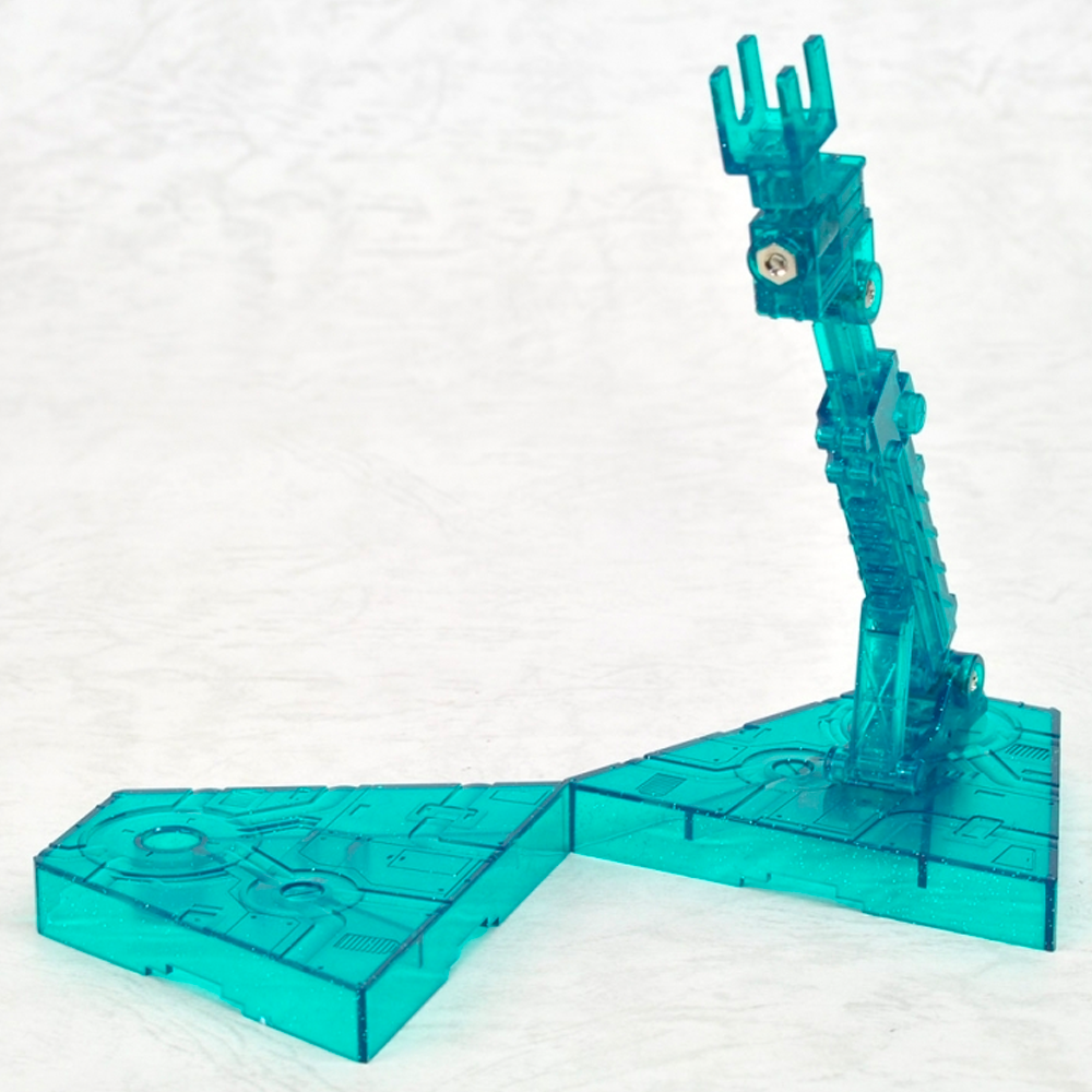Bandai Spirits: 1/144 Green (Sparkle Clear) Action Base 2 Display Stand (ONLINE ORDER ONLY)