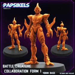 3D Printed Papsikels Battle Creature Collaboration Form Set October 2024 Cyberpunk 28mm 32mm (Online Only)