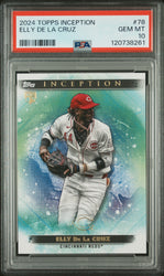 Graded 2024 Topps Inception Elly De La Cruz #78 Rookie RC Baseball Card PSA 10 Gem Mint (ONLINE ORDER ONLY)