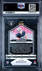 Graded 2024 Panini Mosaic Brock Bowers #313 Red Sparkle Rookie RC Football Card PSA 10 Gem Mint (ONLINE ORDER ONLY)