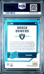 Graded 2024 Panini Donruss Brock Bowers #394 Optic Preview Pink Rookie RC Football Card PSA 10 Gem Mint (ONLINE ORDER ONLY)