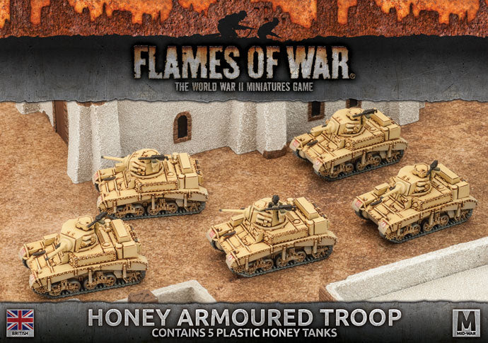 Flames of War: British Honey Armoured Troop (Mid War) (ONLINE ORDER ONLY)
