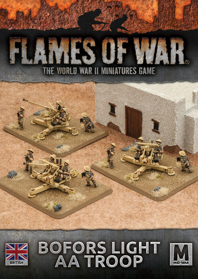 Flames of War: British Bofors Light AA Troop (Mid War) (ONLINE ORDER ONLY)