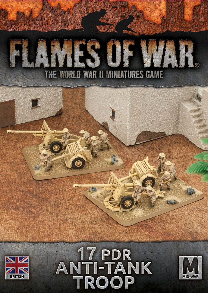Flames of War: British 17 pdr Anti-Tank Troop (Mid War) (ONLINE ORDER ONLY)