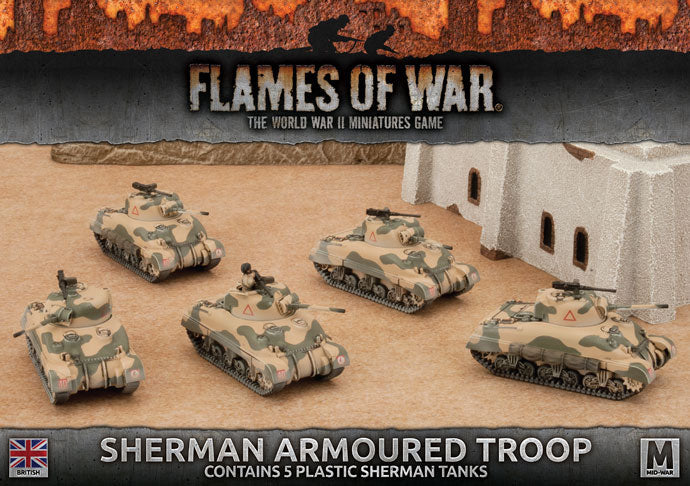 Flames of War: British Sherman Armoured Troop (Mid War) (ONLINE ORDER ONLY)