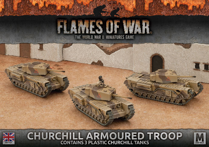 Flames of War: British Churchill Armoured Troop (Mid War) (ONLINE ORDER ONLY)
