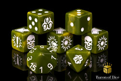 Diseased - Bloody Football Dice (Set of 7) (ONLINE ORDER ONLY)