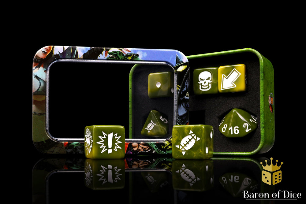 Diseased - Bloody Football Dice (Set of 7) (ONLINE ORDER ONLY)