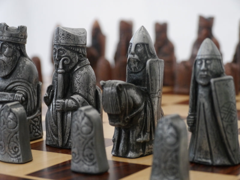 Chess Pieces - Metal Isle of Lewis - 3.5" (ONLINE ORDER ONLY)