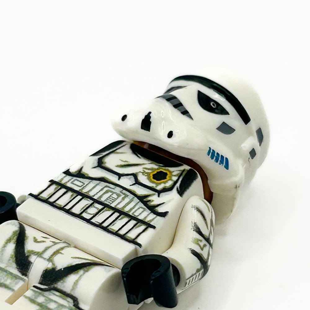Custom Stormtrooper (Battle Worn, Blaster Shot) Minifig - B3 Customs (Online Order Only)