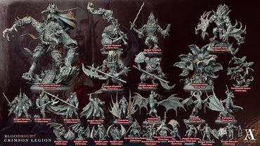 3D Printed Archvillain Games Lord Vladis - The Eternal Bloodright - Crimson Legion 28 32mm D&D (Online Only)