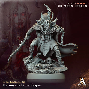 3D Printed Archvillain Games Karnos - The Bone Reaper Archvillain Society Vol. XL 28 32mm D&D (Online Only)