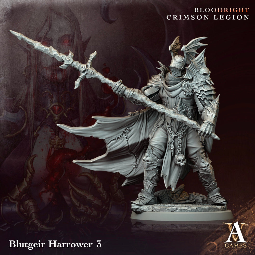 3D Printed Archvillain Games Blutgeir Harrower Bloodright - Crimson Legion 28 32mm D&D (Online Only)