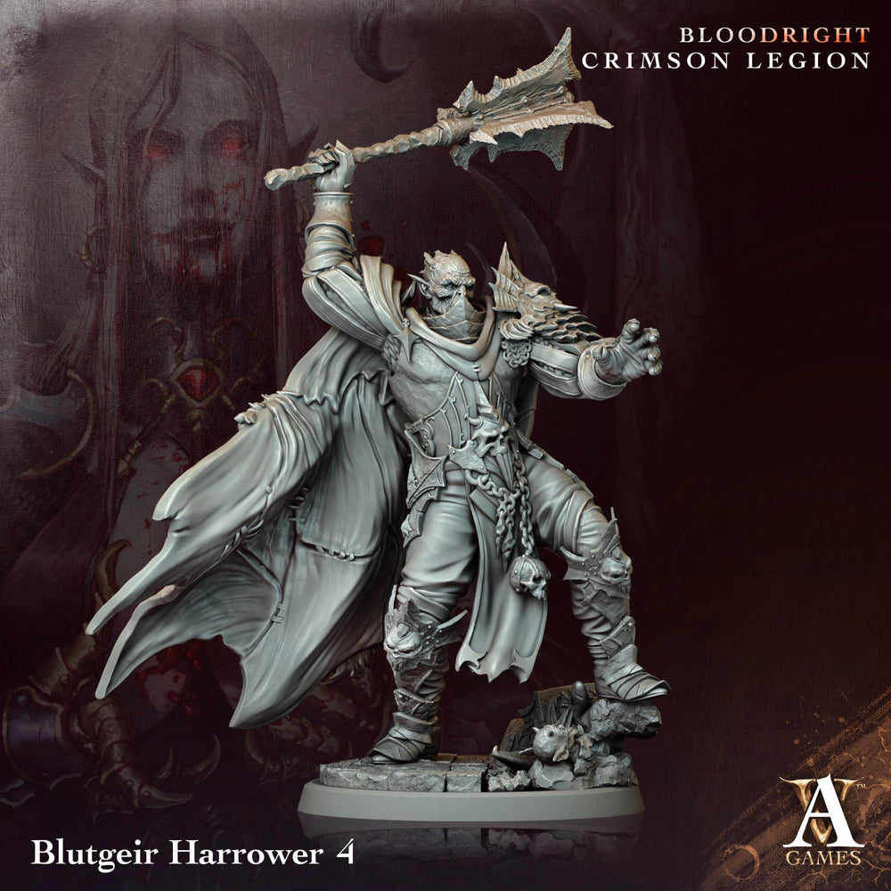 3D Printed Archvillain Games Blutgeir Harrower Bloodright - Crimson Legion 28 32mm D&D (Online Only)