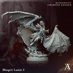 3D Printed Archvillain Games Blutgeir Lamia Bloodright - Crimson Legion 28 32mm D&D (Online Only)