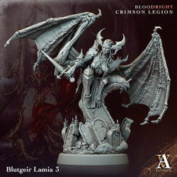 3D Printed Archvillain Games Blutgeir Lamia Bloodright - Crimson Legion 28 32mm D&D (Online Only)