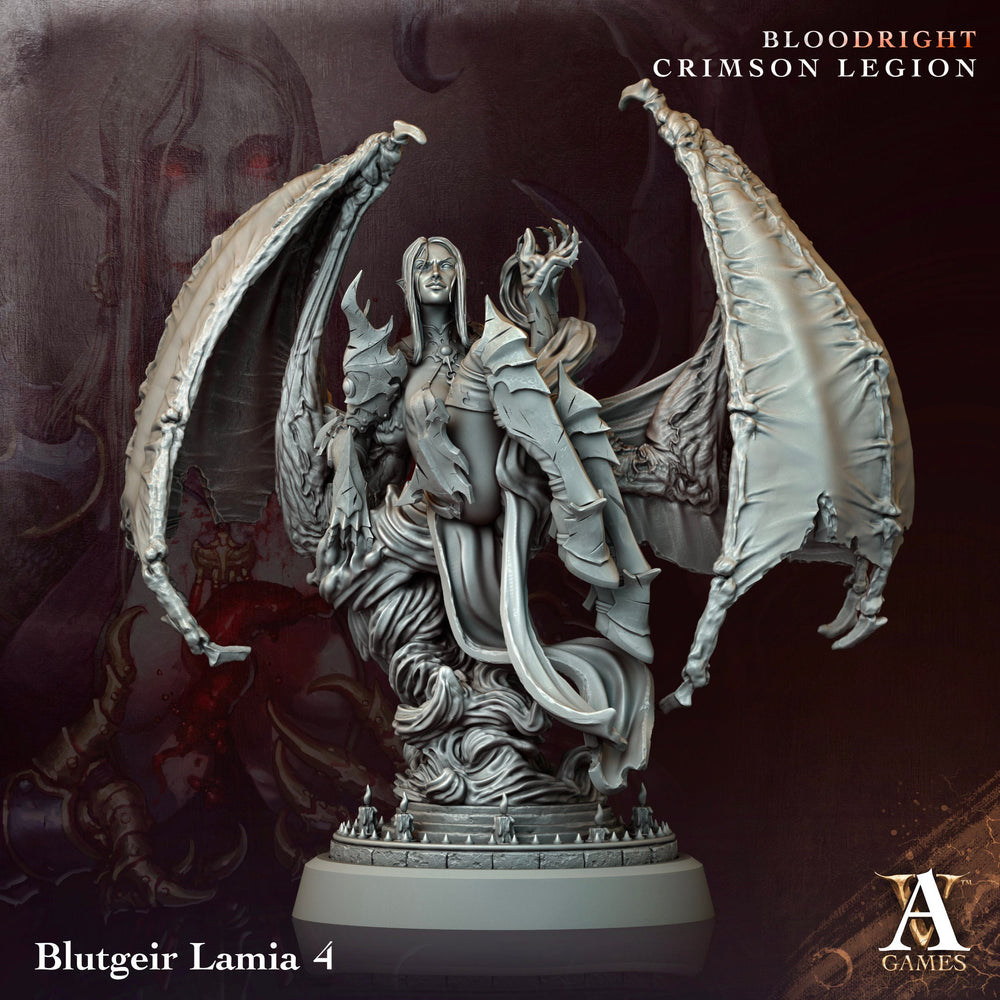 3D Printed Archvillain Games Blutgeir Lamia Bloodright - Crimson Legion 28 32mm D&D (Online Only)