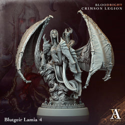 3D Printed Archvillain Games Blutgeir Lamia Bloodright - Crimson Legion 28 32mm D&D (Online Only)
