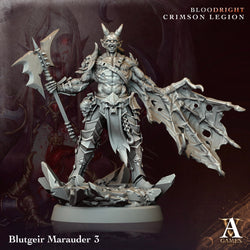 3D Printed Archvillain Games Blutgeir Marauder Bloodright - Crimson Legion 28 32mm D&D (Online Only)