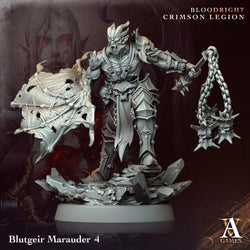 3D Printed Archvillain Games Blutgeir Marauder Bloodright - Crimson Legion 28 32mm D&D (Online Only)
