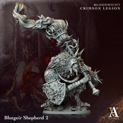 3D Printed Archvillain Games Blutgeir Shepherd Bloodright - Crimson Legion 28 32mm D&D (Online Only)