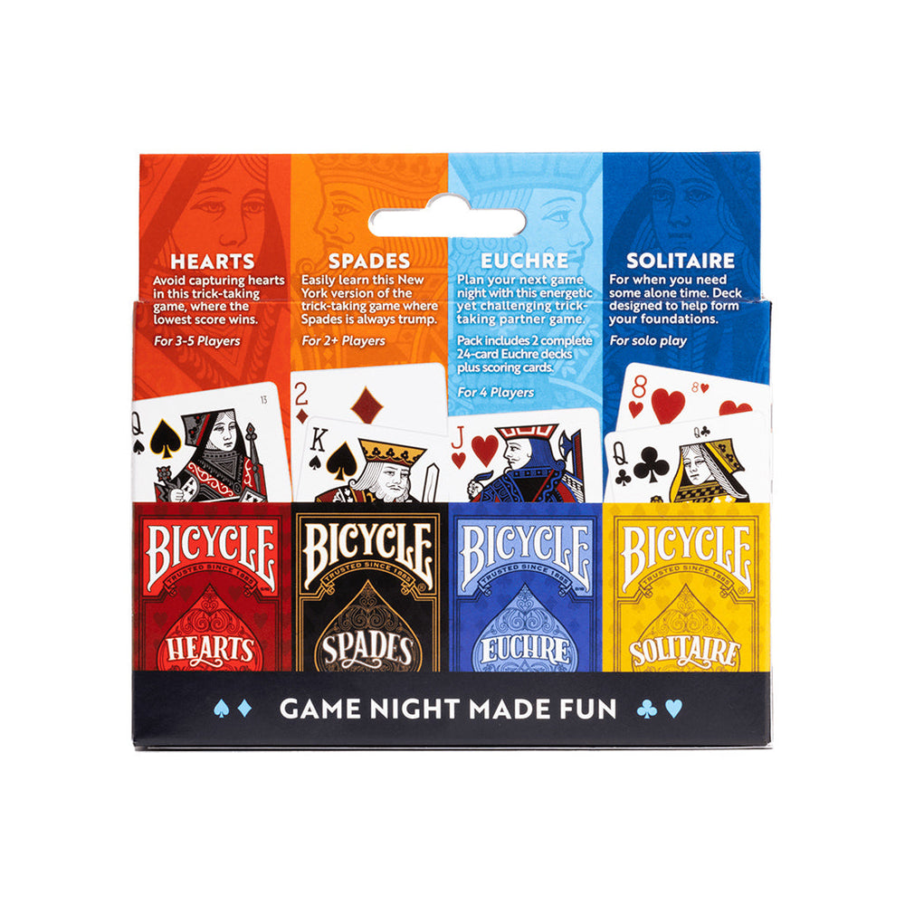 Bicycle Playing Cards: 4-Game Pack